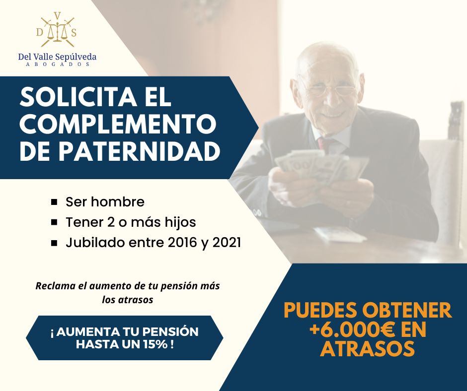 RECLAMA TU COMPLEMENTO DE PATERNIDAD